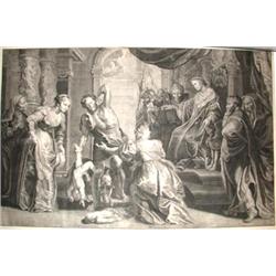 Le jugement de Salomon. D'après Pierre-Paul R...