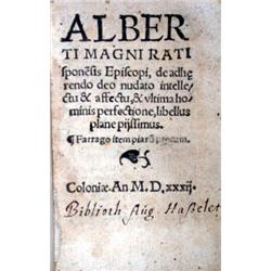 [  ALBERTUS MAGNUS, éd.].- De adherendo deo n...