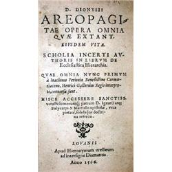 DENYS l'Aréopagite.- Opera omnia quae extant....