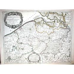 SANSON.- 6 cartes de la Belgique : Flandres,...