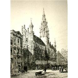 GEORGE, Ernest.- Etchings in Belgium. With de...
