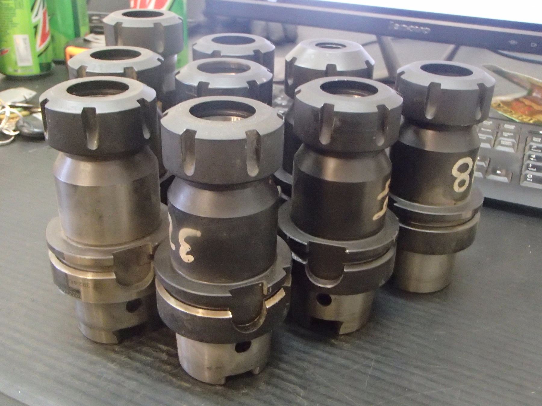HSK63A Sandvik ER32 Collet Chucks, P/N: 392.41014-63 32 100B