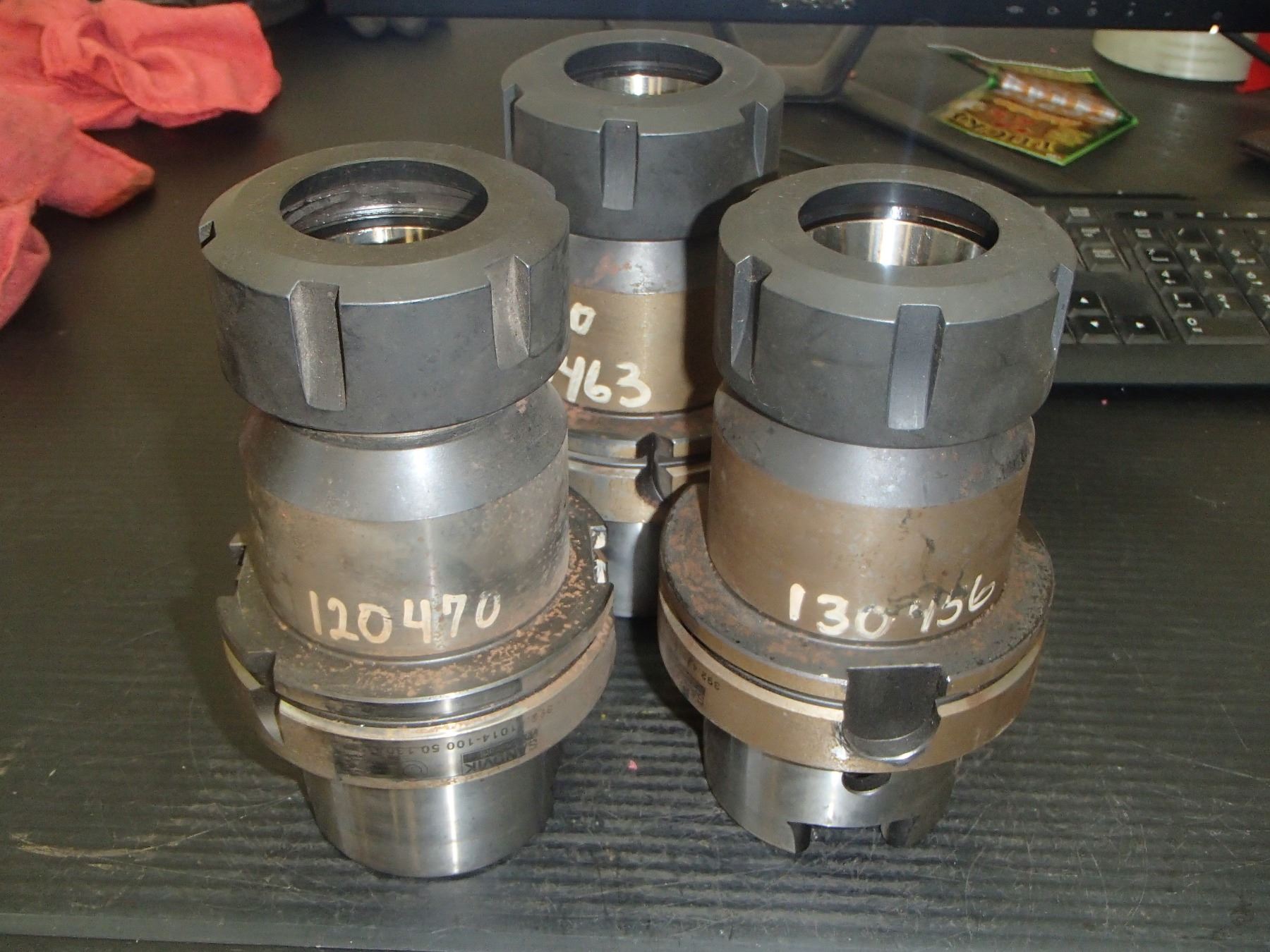HSK100A Sandvik ER50 Collet Chucks, P/N: 392.41014-100 50 130A
