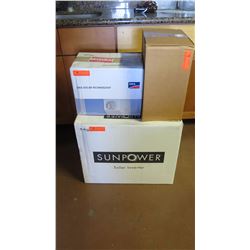 New Sunpower SPR 4000M Inverter, SMA DC-DISCONU-21 Disconnect, SPM-101-SPR Power Manager