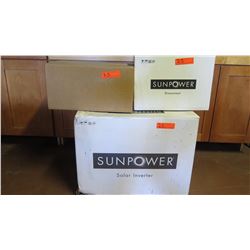 New Sunpower SB3000 Inverter, Sunpower SPR-DC-DISC-M-US Disconnect, SPM-101-SPR Power Manager