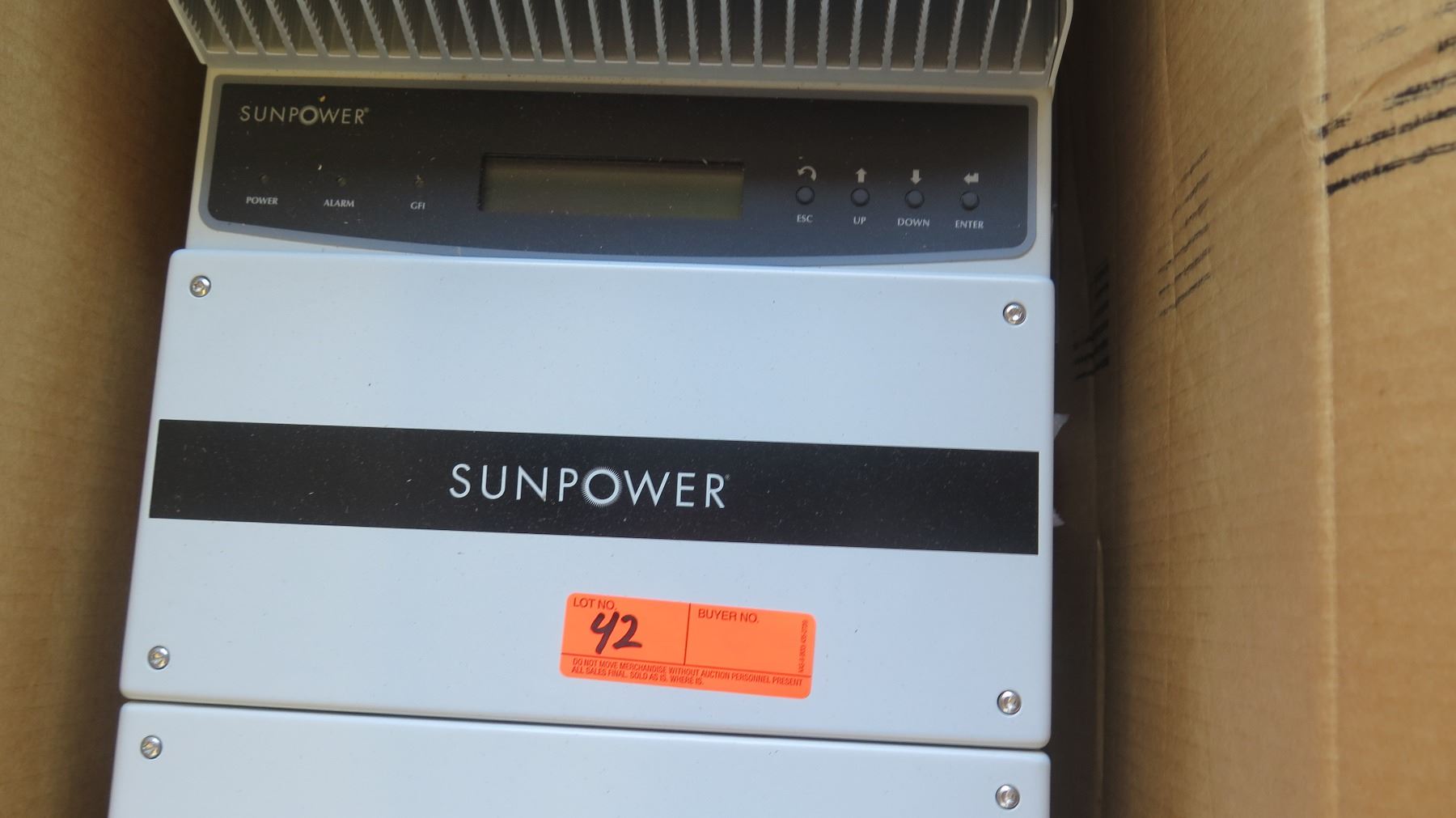 Sunpower SPR 4200P Solar Inverter, Previously Installed, Working
