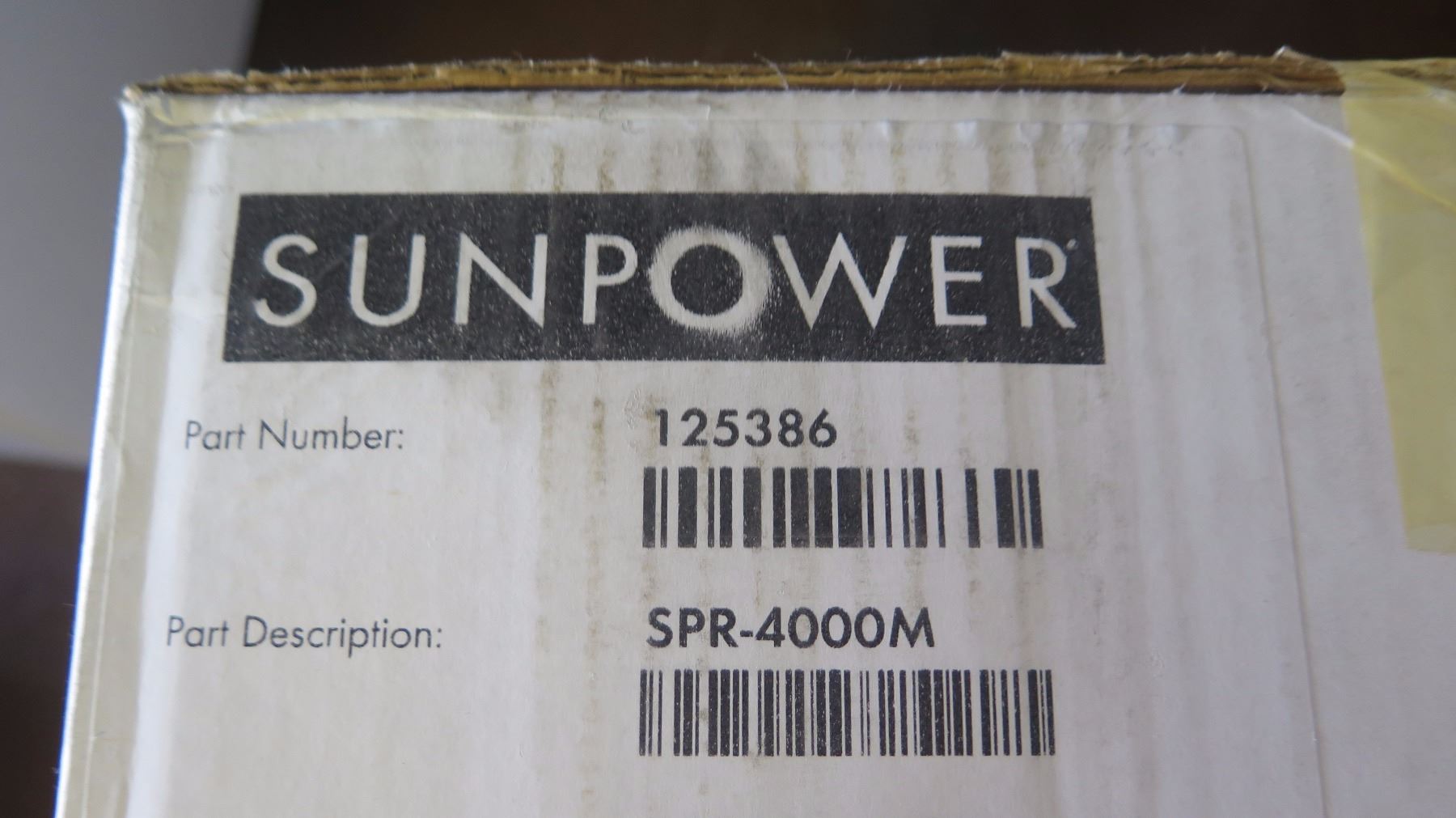 New Sunpower SPR 4000M Inverter and Sunpower SPR-DC-DISC-M-US Disconnect
