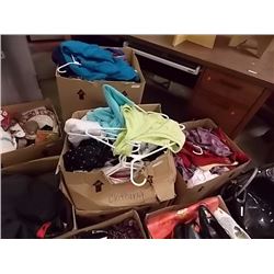 BOXES - VARIETY OF CLOTHING FROM ESTATE 5 BXS TTL - MOSTLY LADIES