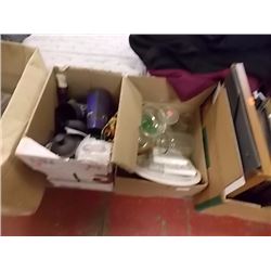 BOX OF HOUSEWARE- 2 BXS TTL