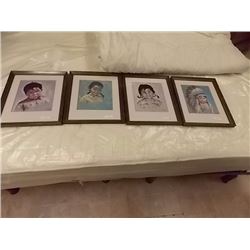 FRAMED PRINTS - NATIVE CHILDREN - 4 TTL