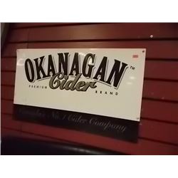 BREWERS COLLECTIBLE SIGN - METAL - OKANAGAN CIDER METAL