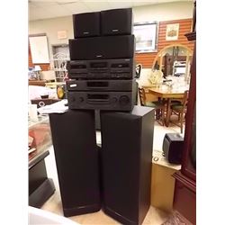 KENWOOD STEREO & SPEAKERS - 7 PC TTL