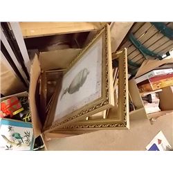BOXES OF PICTURE FRAMES & MORE