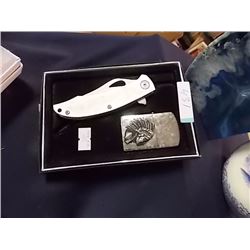 NEW FOLDING KNIFE WITH LIGHTER