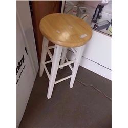 WOOD BAR HEIGHT STOOL - NEW