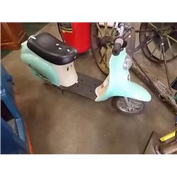 ELECTRIC BABY BLUE MOPED SCOOTER
