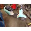 Image 1 : ELECTRIC BABY BLUE MOPED SCOOTER