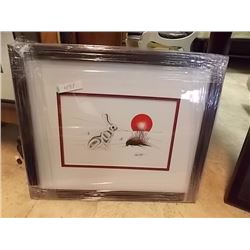 FRAMED RICHARD SHORTY PRINT - SIGNED - DAWN OF THE NEW DAY