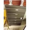 Image 1 : HIGHBOY DRESSER - 5 DRAWER - SMOKEY GREY