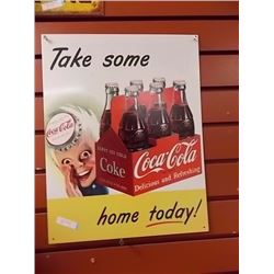 METAL COCA-COLA SIGN