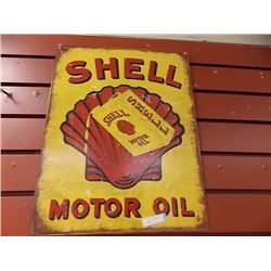 METAL SHELL OIL SIGN