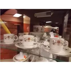 FINE PORCELEIIN CHILD TEA CUPS & SAUCERS - 14PC