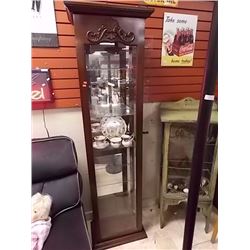 MAHOGANY CURIO CABINET