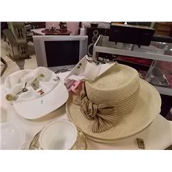 ASSORTED HATS  - 5 TTL - (some with pins)