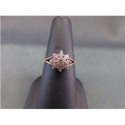 RING - ½ CT (17) BRILLIANT CUT DIAMONDS IN 14K GOLD SETTING - INCLUDES APPRAISAL $1480