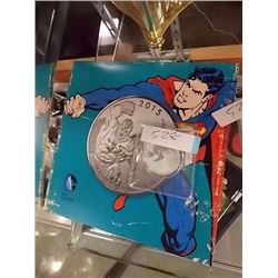 SILVER COIN - SUPERMAN - 7.96GM .999 FINE SILVER $20 FACE VALUE COIN