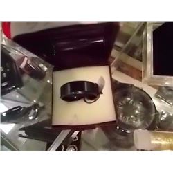 RING - NEW BLACK TITANIUM BAND  - SZ 14