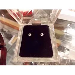 EARRINGS- 14K YELLOW GOLD POST (SLEEPER) EARRINGS - 4MM - RETAIL ESTIMATE $150