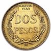 1945 Mexico Gold 2 Pesos AGW .0482