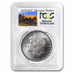 1878 8 TF RARE Stage Coach Series Morgan Silver Dollar BU PCGS