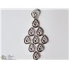 Image 2 : STERLING SILVER RUBY CRYSTAL PENDANT