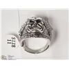 Image 2 : STERLING SILVER SKULL MEN'S RING