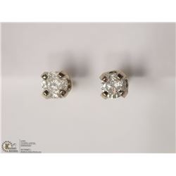 14KT WHITE GOLD DIAMOND STUD EARRINGS