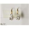 Image 1 : 10KT YELLOW GOLD CUBIC ZIRCONIA EARRINGS