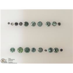 LOOSE BLUE-GREEN DIAMOND GEMSTONES