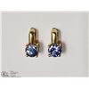 Image 1 : 14KT YELLOW GOLD TANZANITE EARRINGS