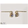Image 2 : 14KT YELLOW GOLD TANZANITE EARRINGS