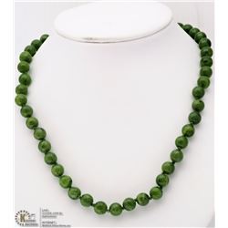 ST SILVER BRITISH COLOMBIA NEPHRITE JADE NECKLACE