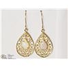 Image 1 : 14KT YELLOW GOLD OPAL EARRINGS