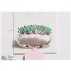 Image 2 : STERLING SILVER EMERALD RING