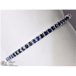 STERLING SILVER SAPPHIRE BANGLE