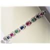 Image 1 : STERLING SILVER GEMSTONE BRACELET