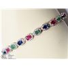 Image 3 : STERLING SILVER GEMSTONE BRACELET