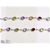 Image 2 : STERLING SILVER GEMSTONE NECKLACE