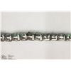 Image 2 : STERLING SILVER EMERALD TENNIS BRACELET