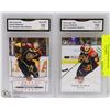Image 1 : 2 GRADED CONNOR MCDAVID HOCKEY CARDS